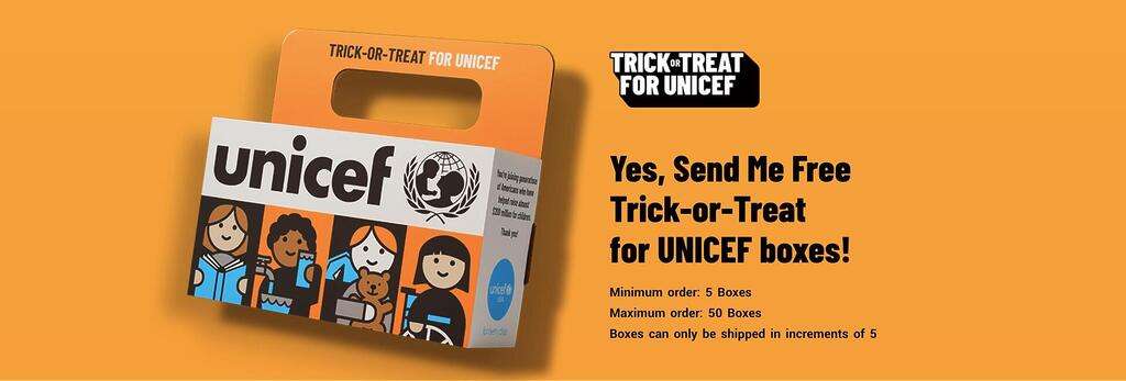 Free Trick-Or-Treat For Unicef Boxes – Help Kids Worldwide!